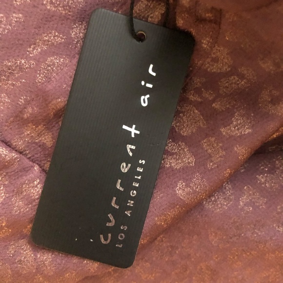 💥Super Sale💥 NWT Current Air Gold Print Pattern layered Dress Sz S - Picture 8 of 9